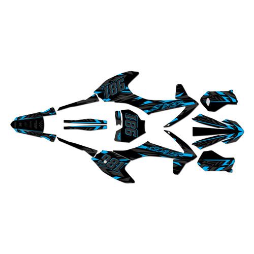 gasgas mc50 graphics kit 2021-2023 twitch series blue