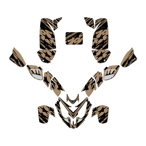 polaris predator500 graphics kit 2002-2007 patriot series tan