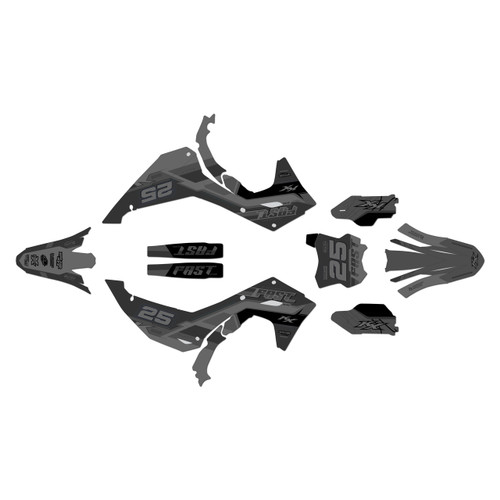 Graphics Kit for Kawasaki KX250X (2025-2026) FastAF Series