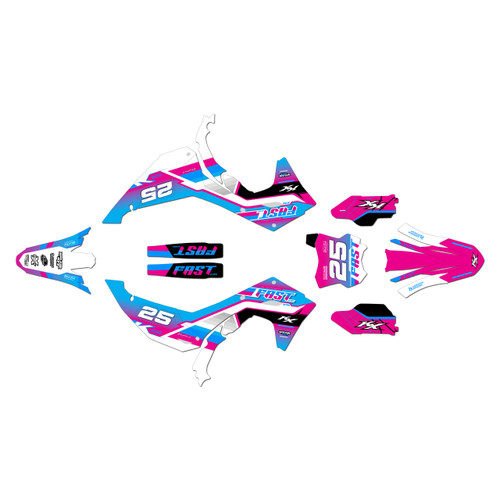 Graphics Kit for Kawasaki KX250X (2025-2026) FastAF Series