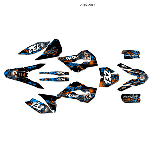 husqvarna tc85 graphics kit 2014 core series orange