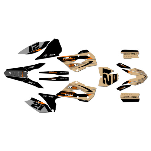 husqvarna tc85 graphics kit 2014 crew series tan