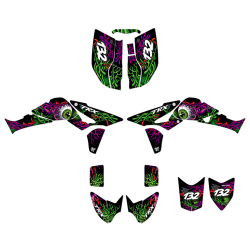 honda trx450r graphics kit 2006-2017 core series green
