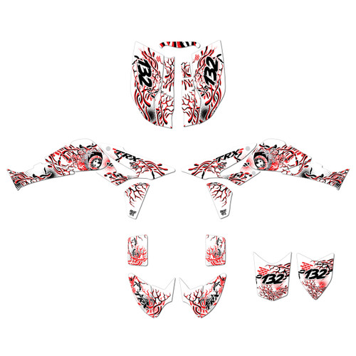 honda trx450r graphics kit 2006-2017 core series red-shift
