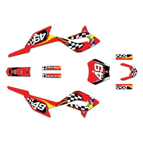 kayo kmb60 graphics kit 2024-2026 pecker series red