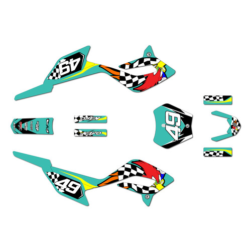 kayo kmb60 graphics kit 2024-2026 pecker series teal