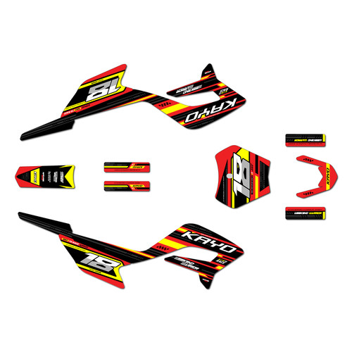 kayo kmb60 graphics kit 2024-2026 warrior series red