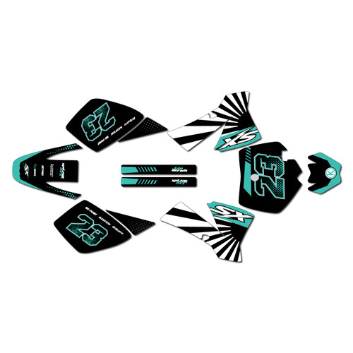 ktm 50sx graphics kit 2002-2008 fh series teal