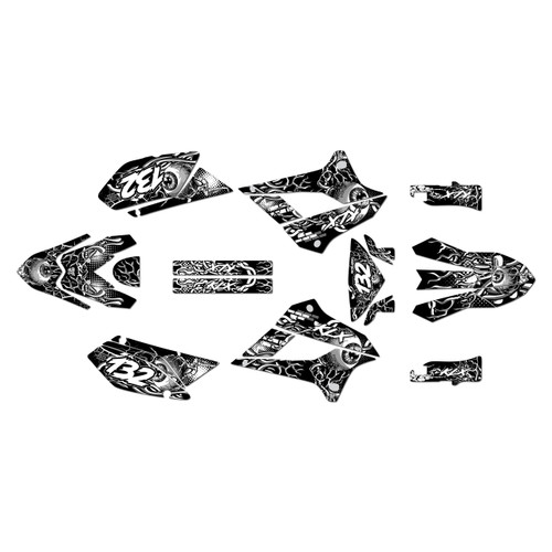 kawasaki klx300sm graphics kit 2021-2023 core series white