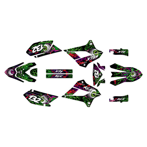 kawasaki klx250 graphics kit 2008-2020 core series green