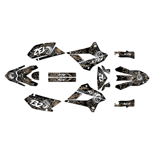 kawasaki klx250 graphics kit 2008-2020 core series tan