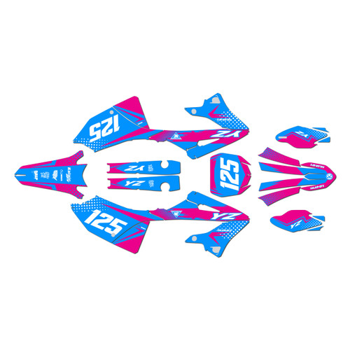 yamaha yz250 graphics kit 2022-2026 spear series magenta