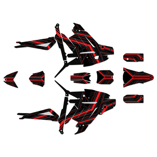 talaria sting graphics kit all years electron series red