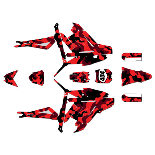 talaria sting graphics kit all years invasion series red