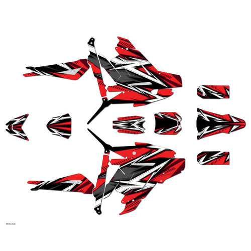 talaria sting graphics kit all years shred series red