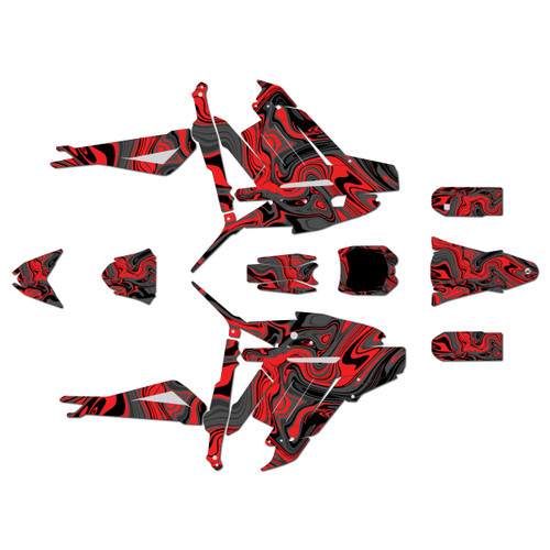 talaria sting graphics kit all years snagged series red