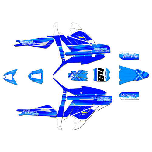 talaria sting graphics kit all years split series blue