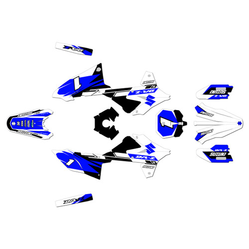 suzuki drz4sm graphics kit 2025+ blaze series blue