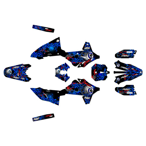 suzuki drz4sm graphics kit 2025+ core series blue