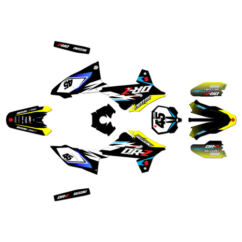 suzuki drz4s graphics kit 2025+ division series yellow