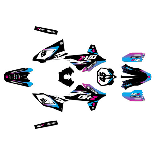 suzuki drz4s graphics kit 2025+ division series magenta