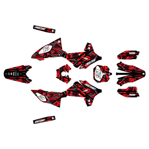 suzuki drz4s graphics kit 2025+ shatter series red