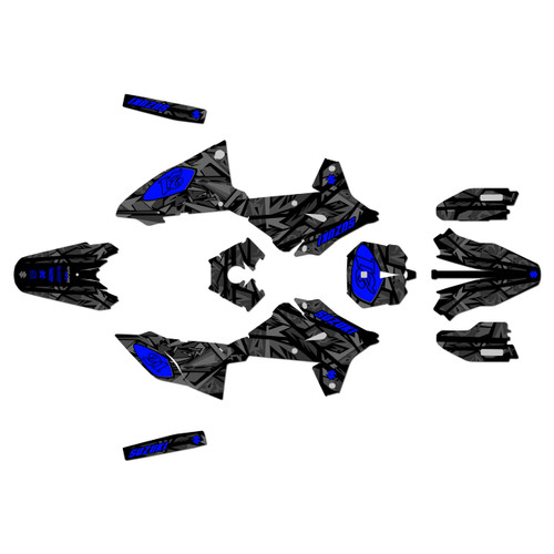 suzuki drz4s graphics kit 2025+ shatter series blue-shift