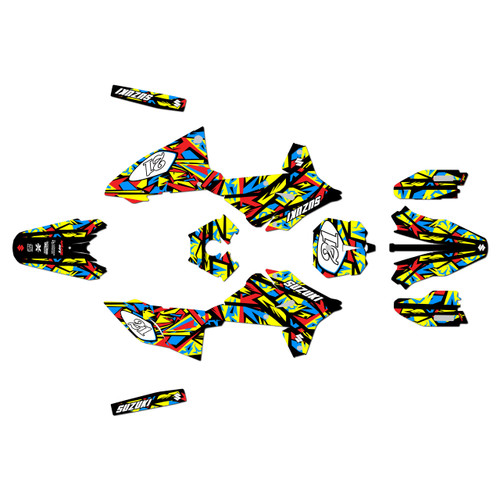 suzuki drz4s graphics kit 2025+ shatter series yellow-shift