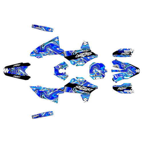 suzuki drz4sm graphics kit 2025+ snagged series blue