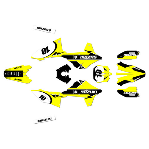 suzuki drz4sm graphics kit 2025+ speed series yellow