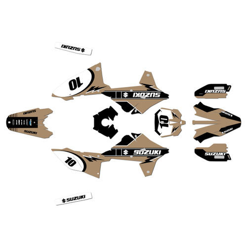 suzuki drz4sm graphics kit 2025+ speed series tan