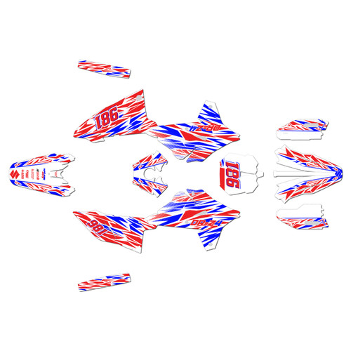 suzuki drz4s graphics kit 2025+ twitch series red-shift