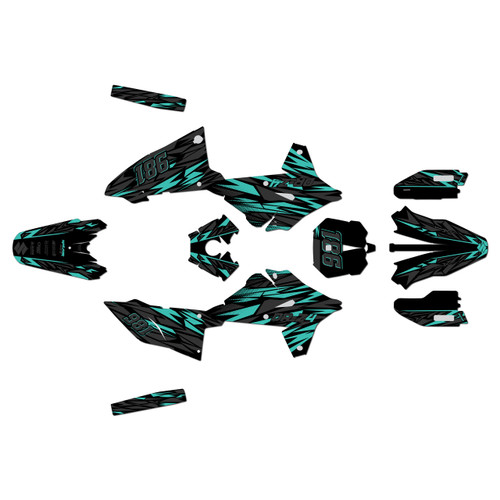 suzuki drz4sm graphics kit 2025+ twitch series teal