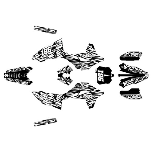 suzuki drz4sm graphics kit 2025+ twitch series white