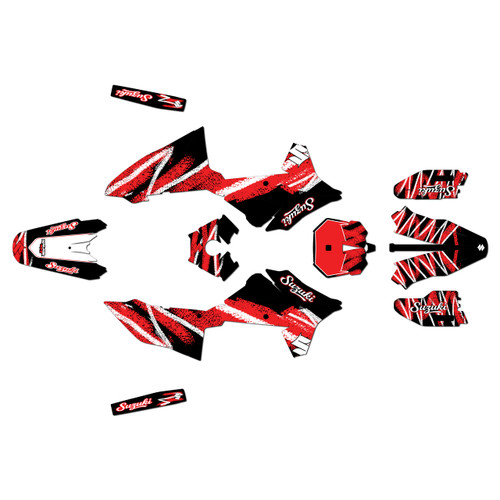 suzuki drz4sm graphics kit 2025+ whiplash series red
