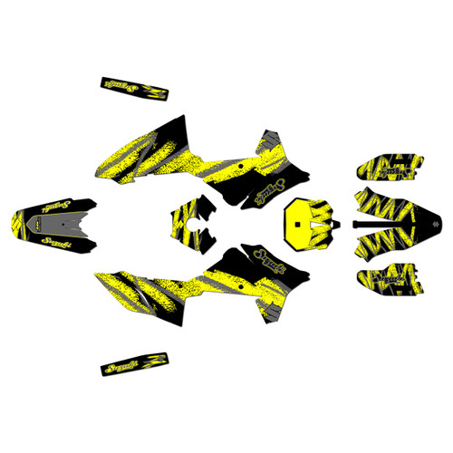 suzuki drz4s graphics kit 2025+ whiplash series yellow