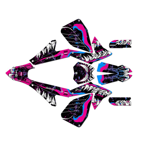 electro co etm rtr graphics kit all years carnage series magenta
