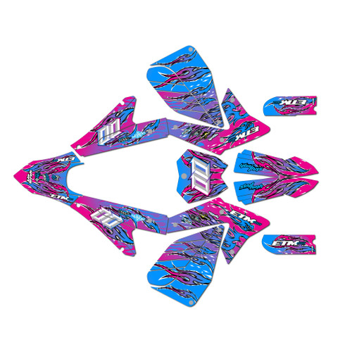 electro co etm rtr graphics kit all years drift series magenta