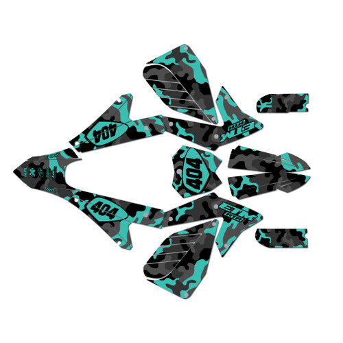 electro co etm rtr graphics kit all years invasion series teal-shift