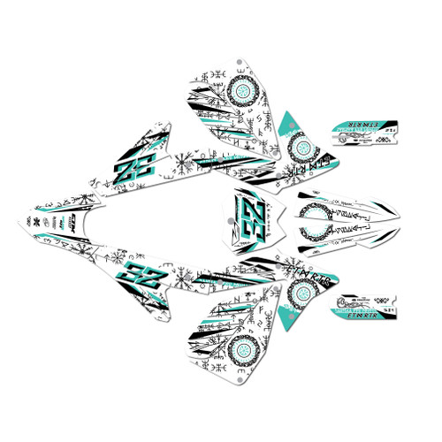 electro co etm rtr graphics kit all years midgard series teal-shift