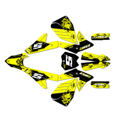electro co etm rtr graphics kit all years night series yellow