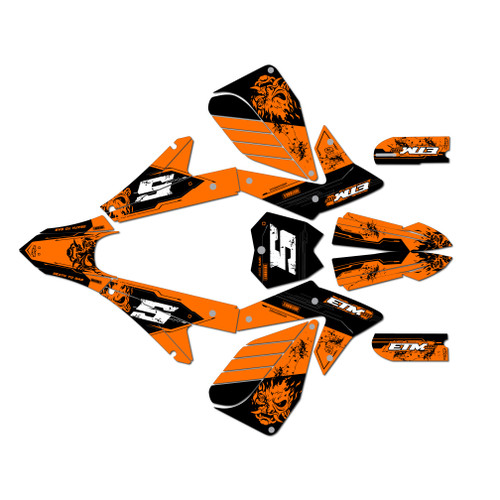 electro co etm rtr graphics kit all years night series orange