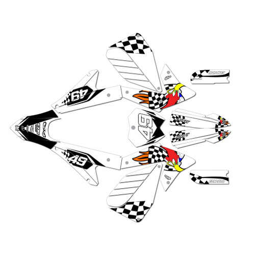 electro co etm rtr graphics kit all years pecker series white