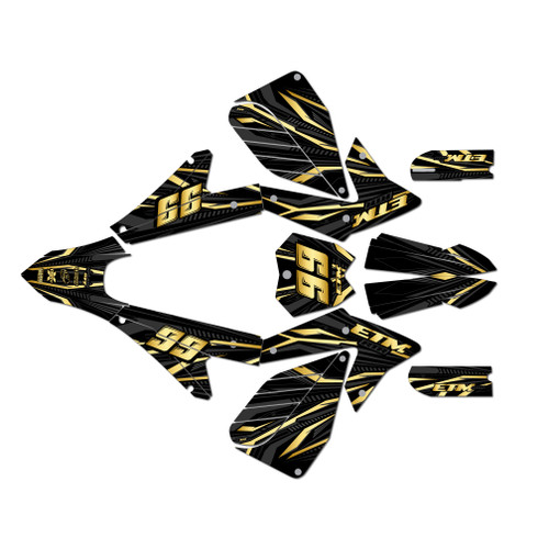 electro co etm rtr graphics kit all years prime series gold