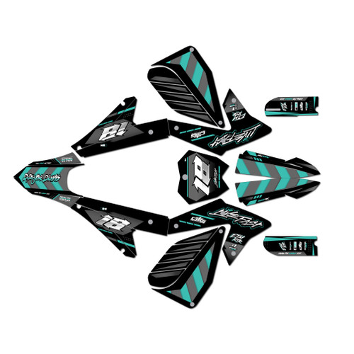 electro co etm rtr graphics kit all years rebel series teal