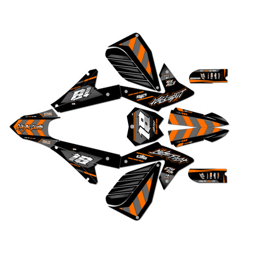 electro co etm rtr graphics kit all years rebel series orange
