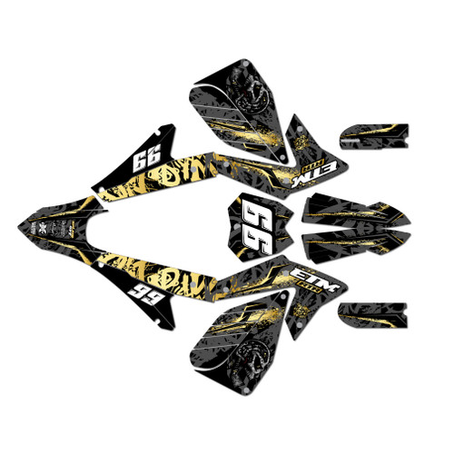 electro co etm rtr graphics kit all years revolt series gold