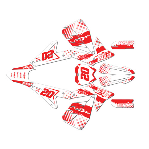 electro co etm rtr graphics kit all years spear series red-shift