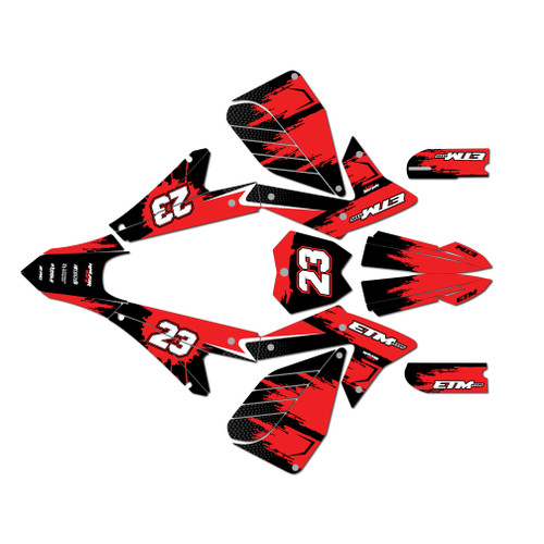 electro co etm rtr graphics kit all years splash series red