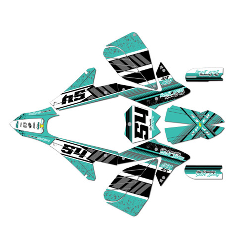 electro co etm rtr graphics kit all years split series teal
